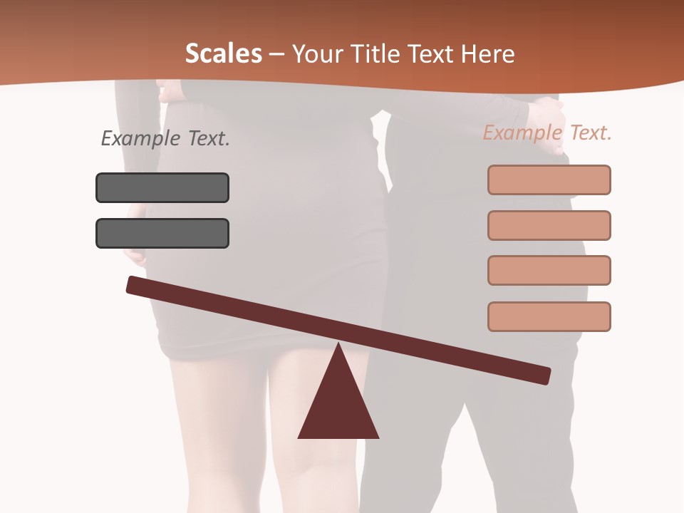 Girl White Female PowerPoint Template