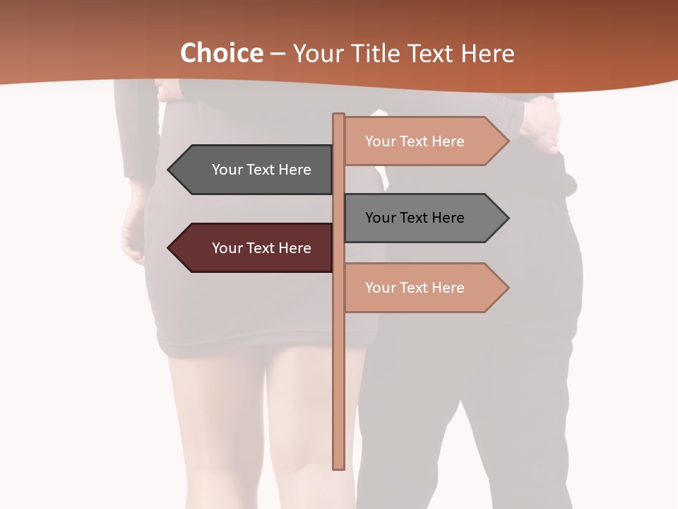 Girl White Female PowerPoint Template