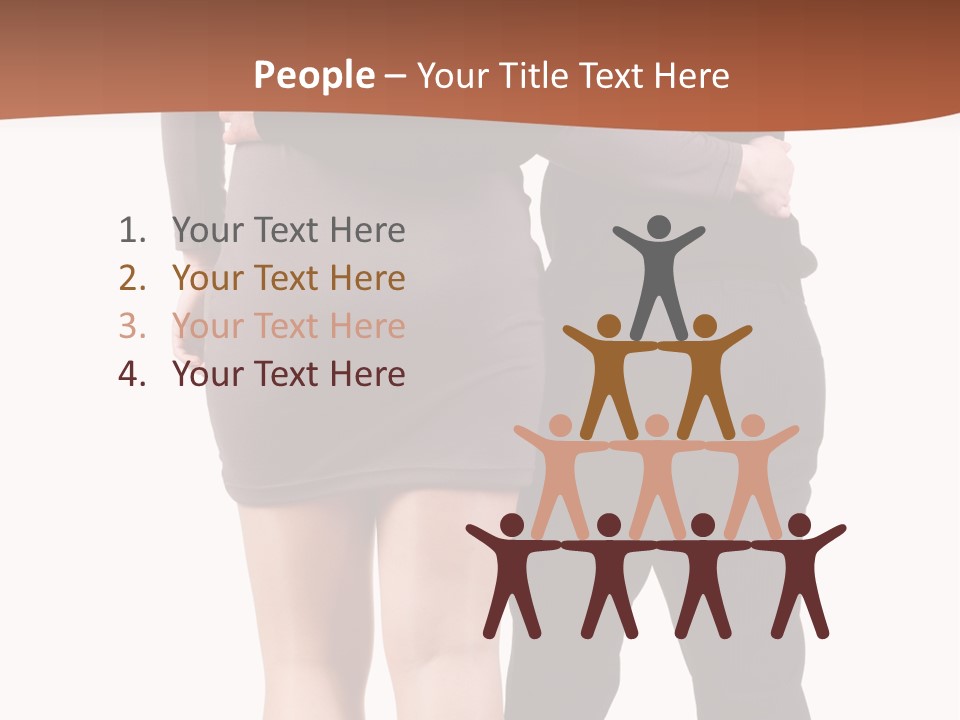 Girl White Female PowerPoint Template