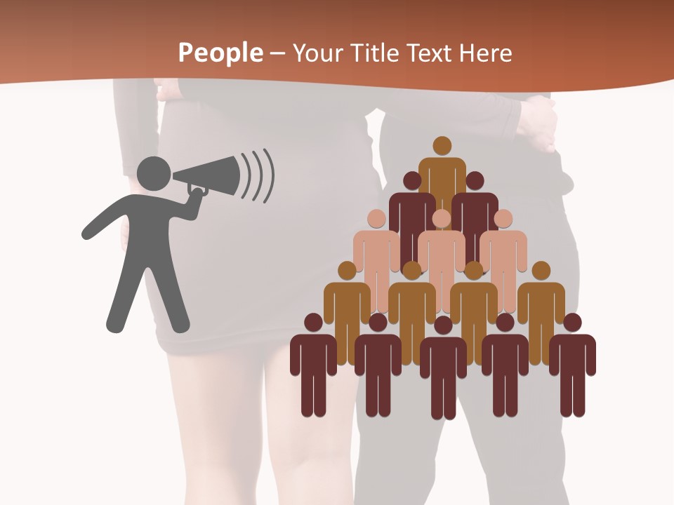 Girl White Female PowerPoint Template