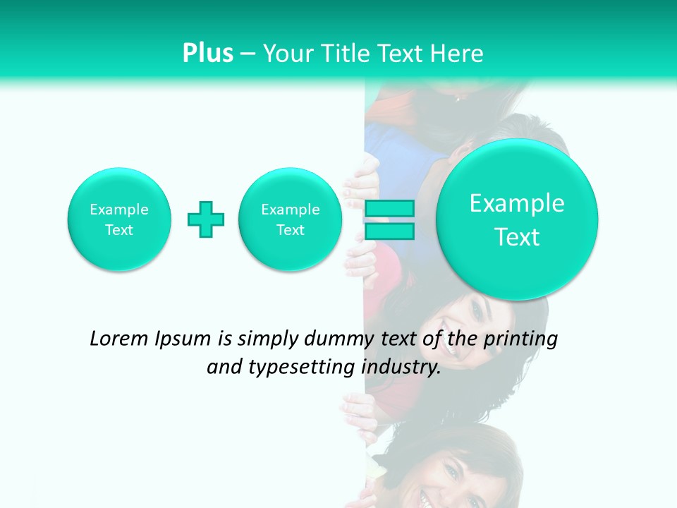 Portrait Colors Society PowerPoint Template