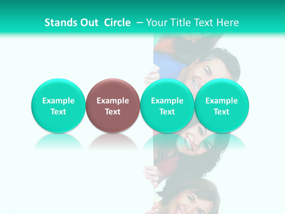 Portrait Colors Society PowerPoint Template