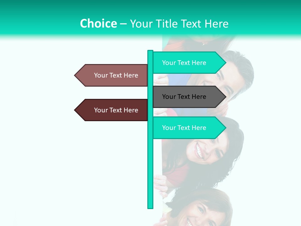 Portrait Colors Society PowerPoint Template