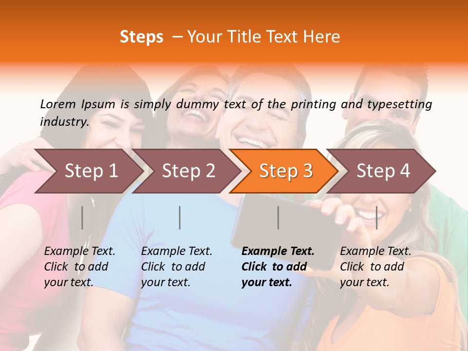 Mobile Business Person PowerPoint Template