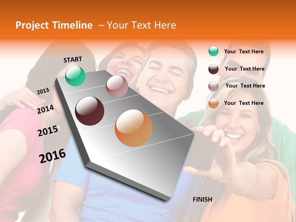 Mobile Business Person PowerPoint Template