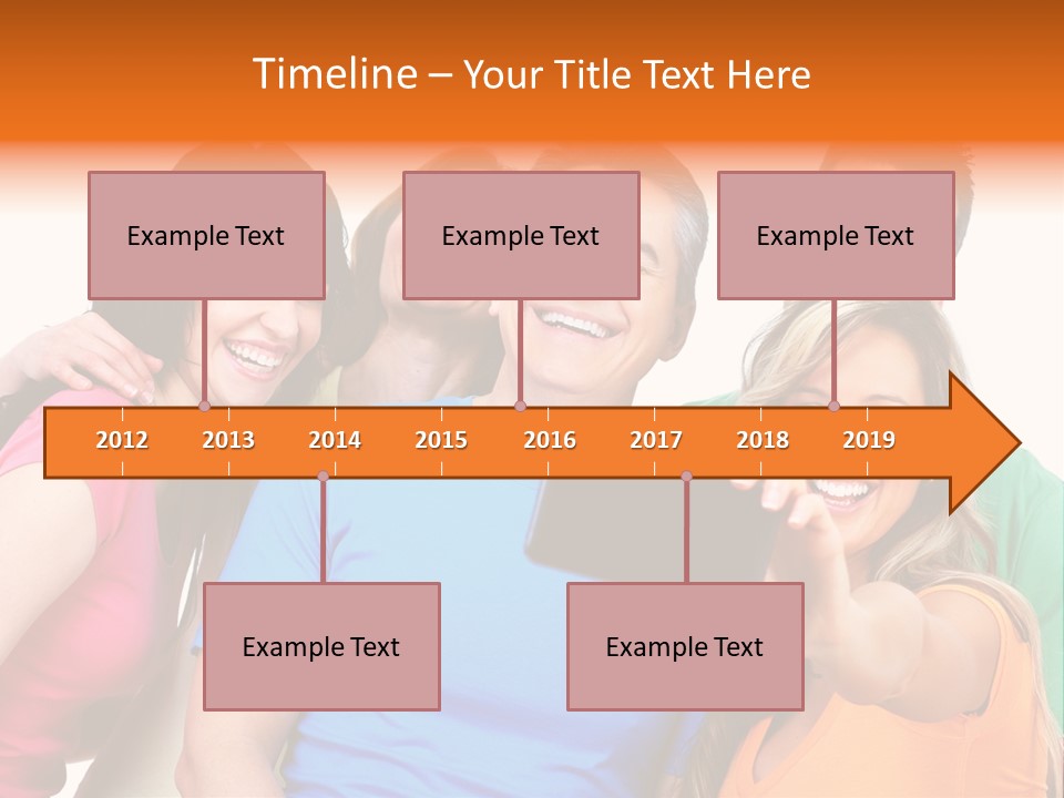 Mobile Business Person PowerPoint Template