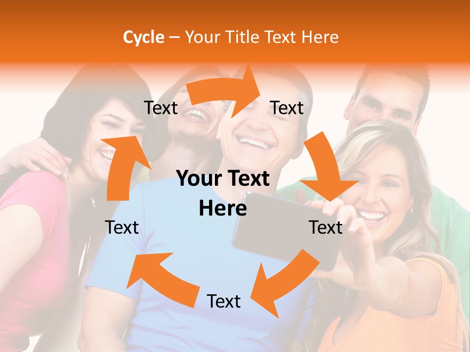 Mobile Business Person PowerPoint Template