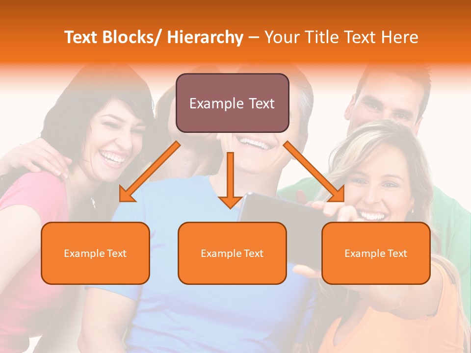 Mobile Business Person PowerPoint Template