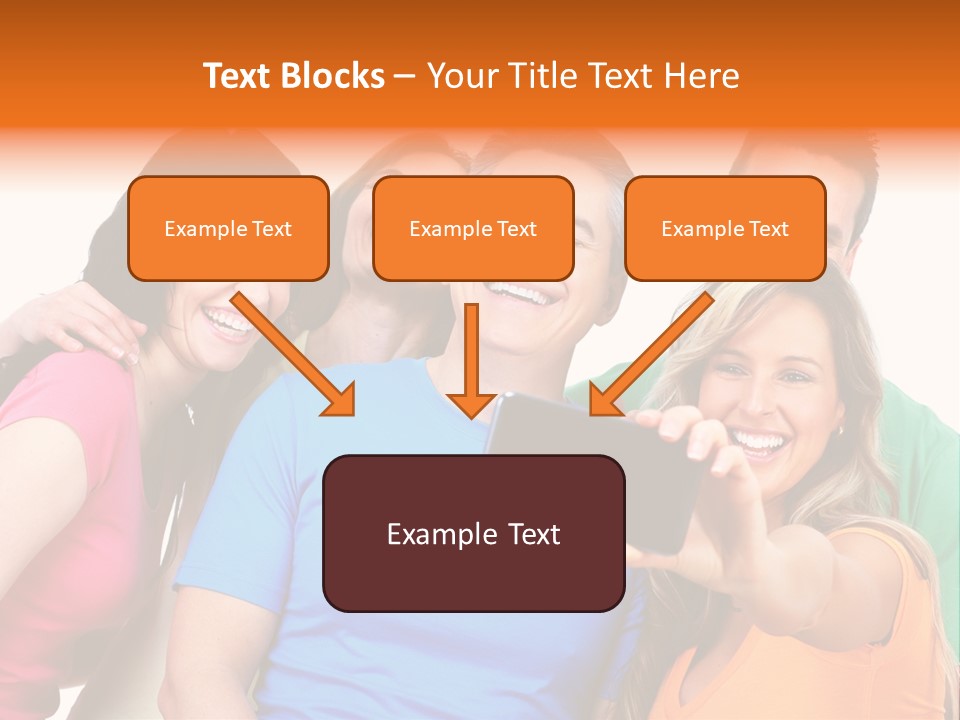 Mobile Business Person PowerPoint Template