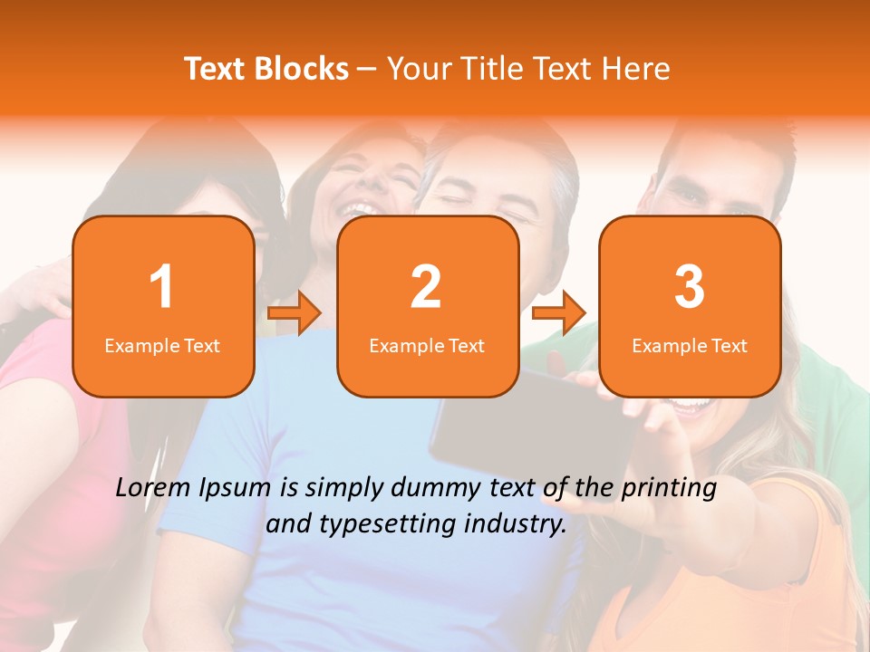 Mobile Business Person PowerPoint Template