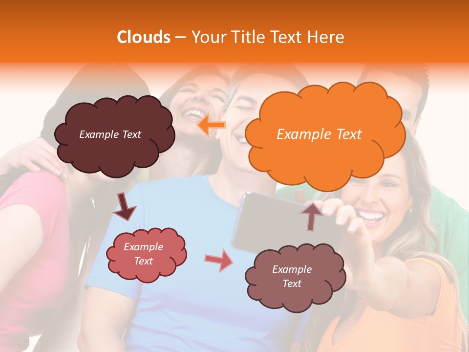 Mobile Business Person PowerPoint Template