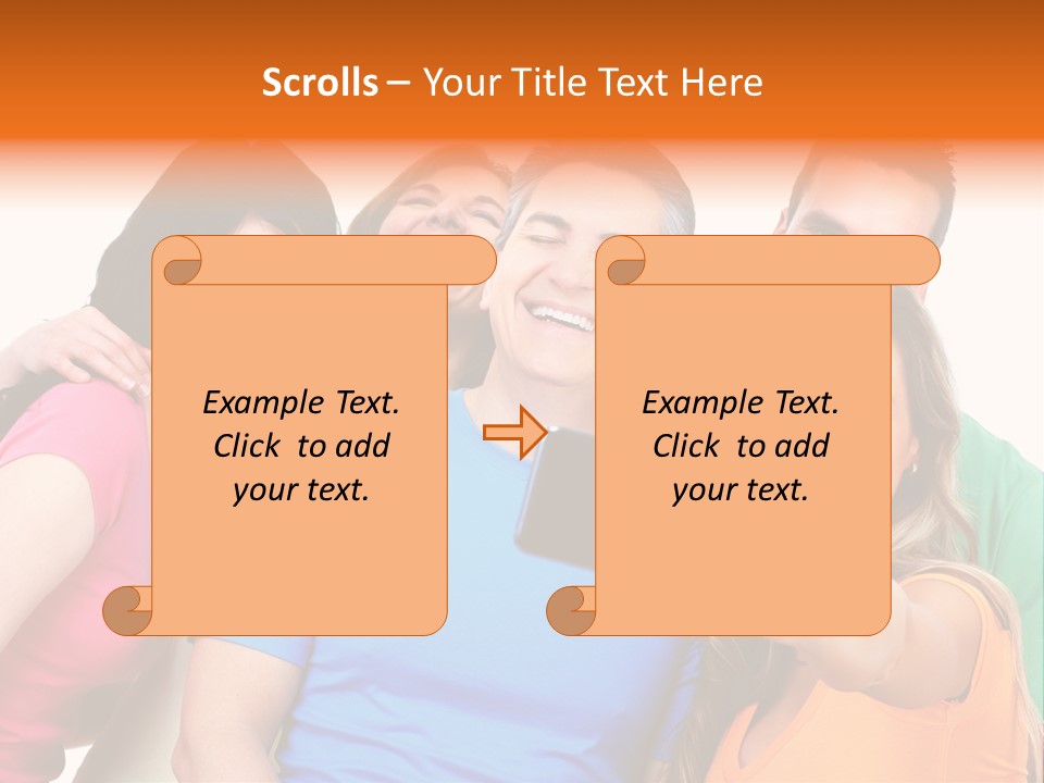 Mobile Business Person PowerPoint Template