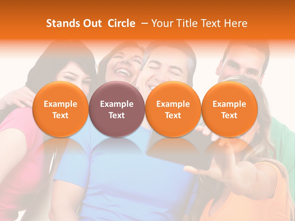 Mobile Business Person PowerPoint Template