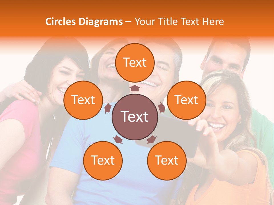Mobile Business Person PowerPoint Template