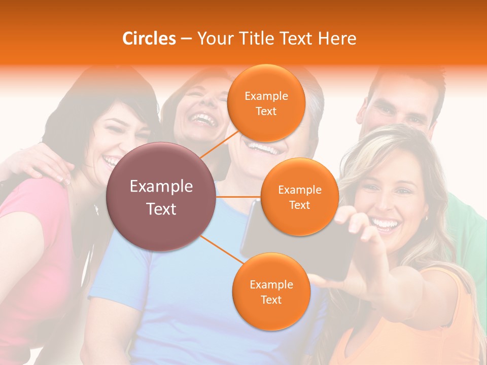 Mobile Business Person PowerPoint Template