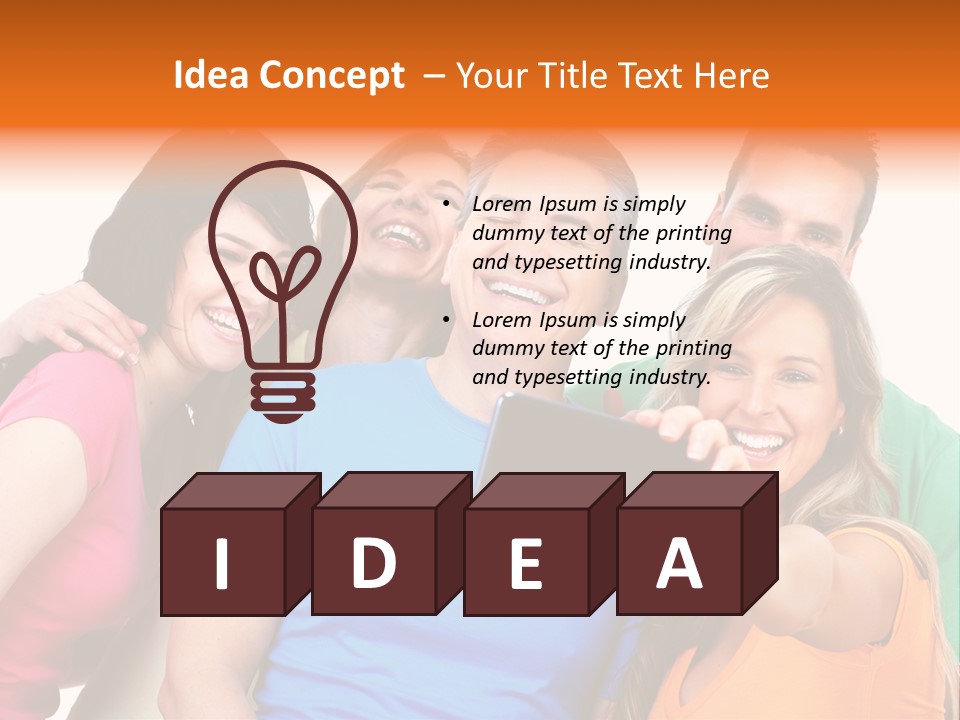 Mobile Business Person PowerPoint Template