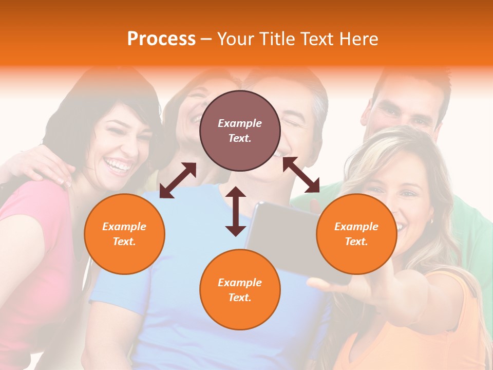 Mobile Business Person PowerPoint Template