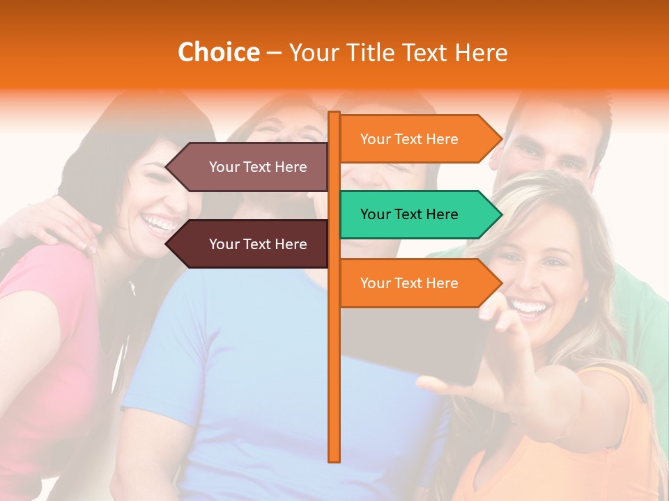 Mobile Business Person PowerPoint Template