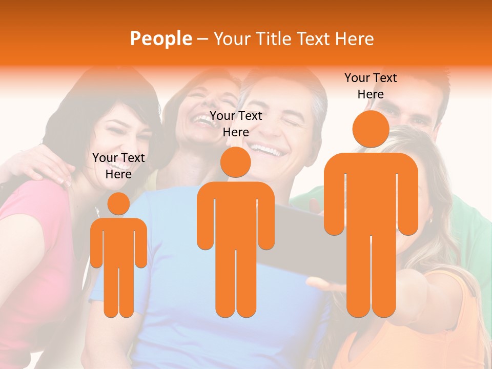 Mobile Business Person PowerPoint Template