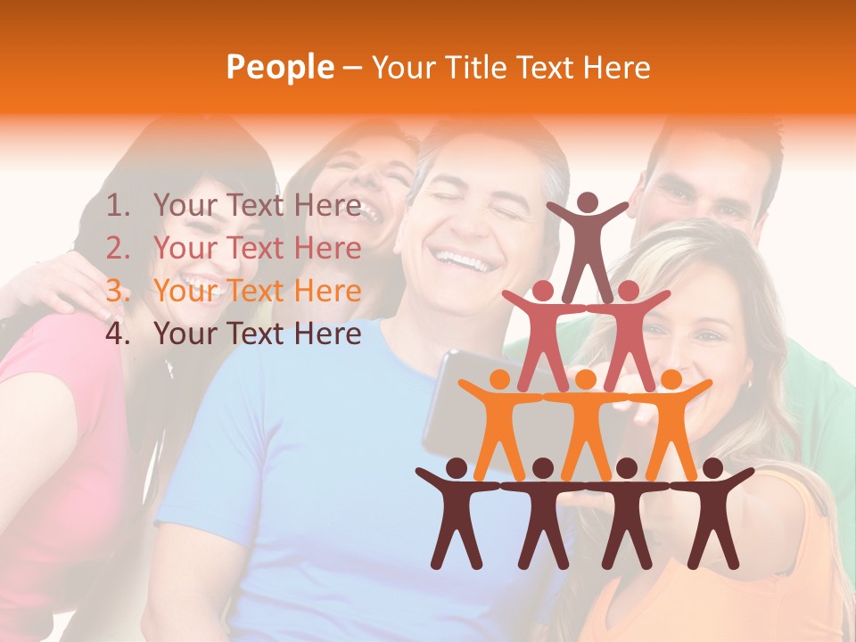 Mobile Business Person PowerPoint Template