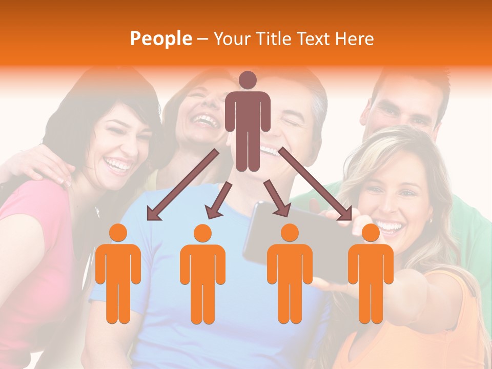 Mobile Business Person PowerPoint Template