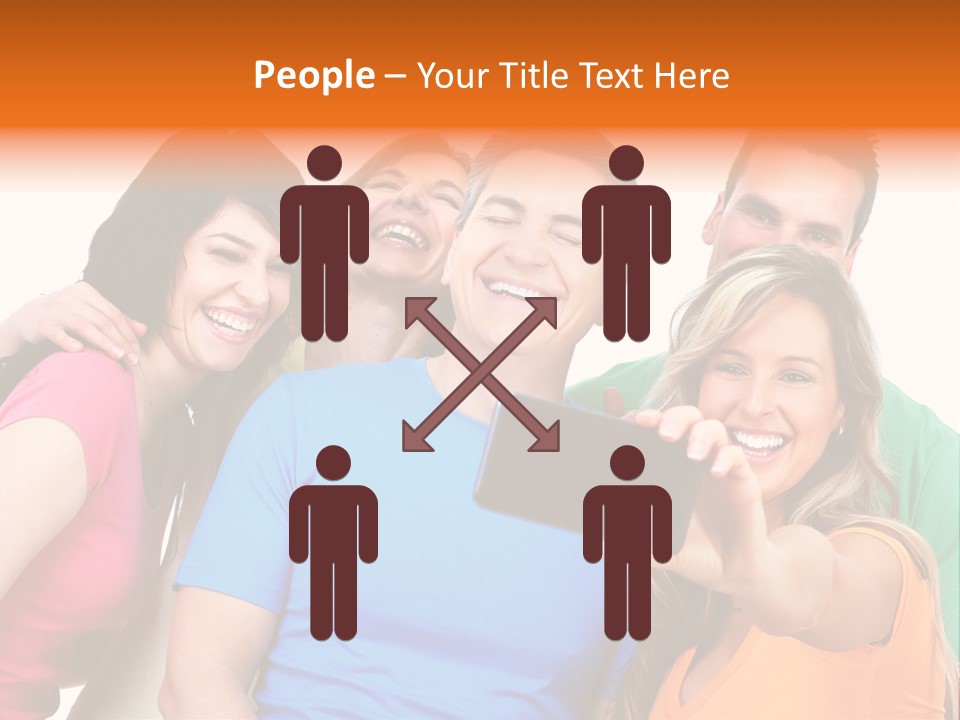 Mobile Business Person PowerPoint Template