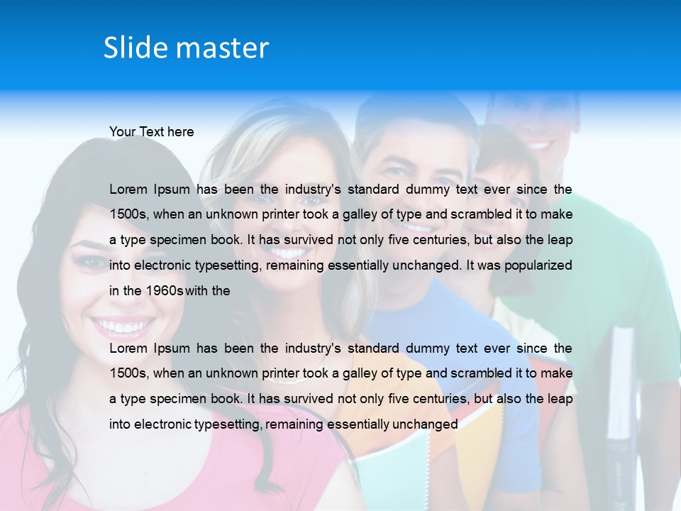 Person Education Men PowerPoint Template