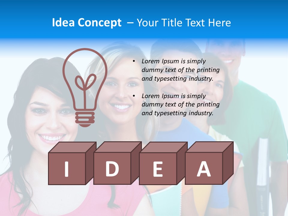 Person Education Men PowerPoint Template