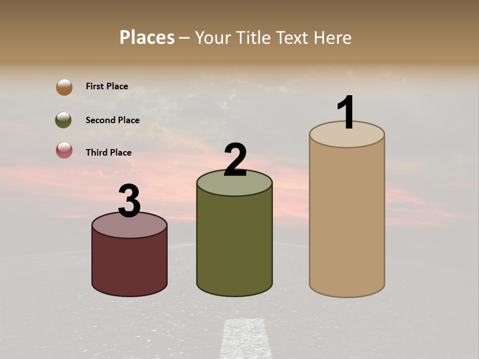 Traffic High Perspective PowerPoint Template