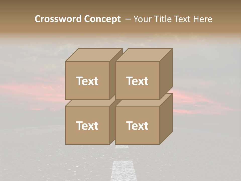 Traffic High Perspective PowerPoint Template