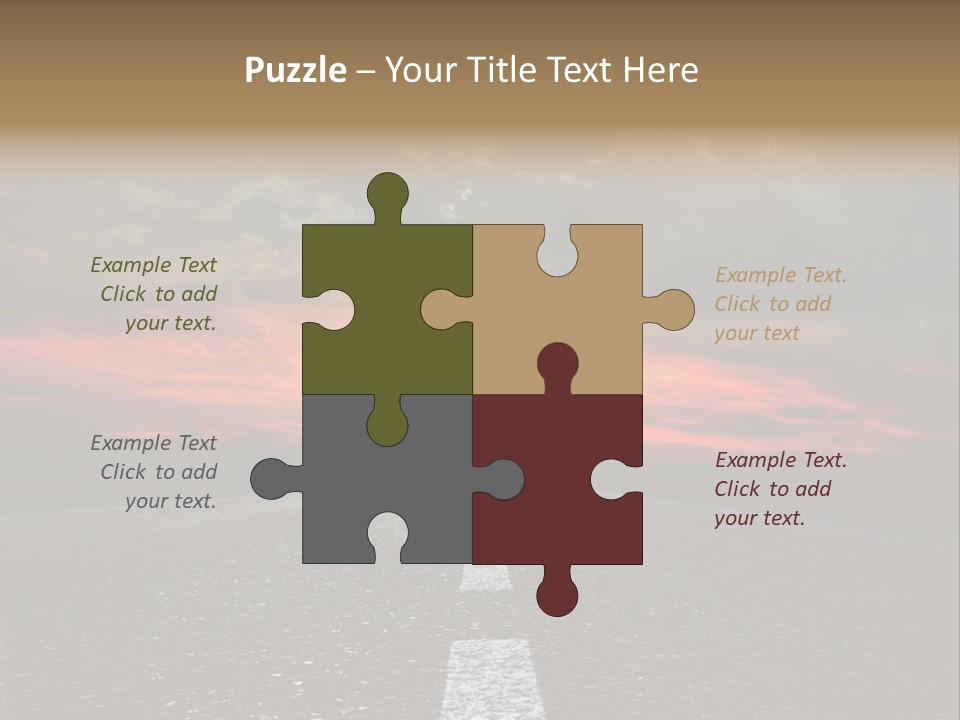 Traffic High Perspective PowerPoint Template