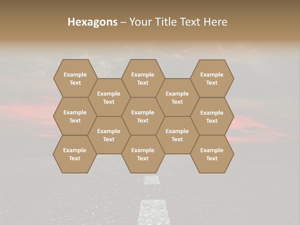 Traffic High Perspective PowerPoint Template