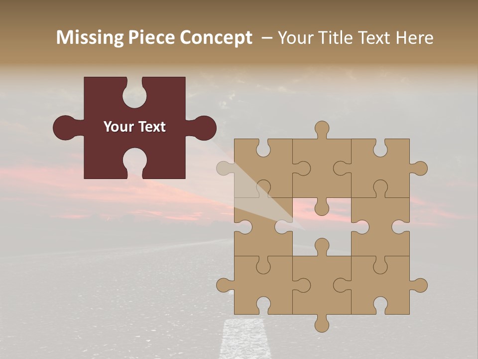 Traffic High Perspective PowerPoint Template