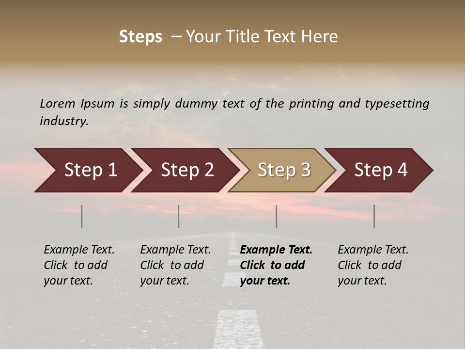 Traffic High Perspective PowerPoint Template