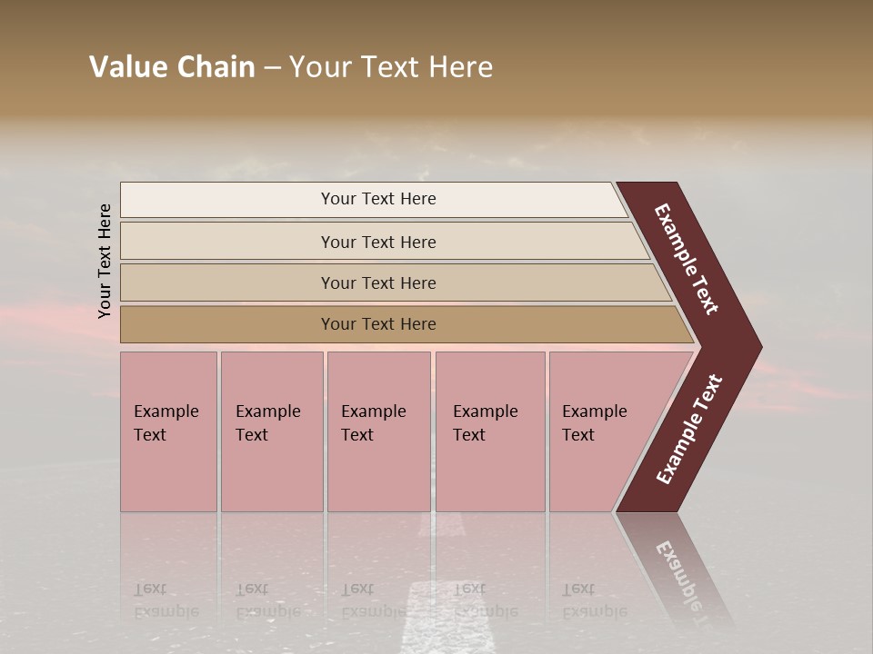 Traffic High Perspective PowerPoint Template