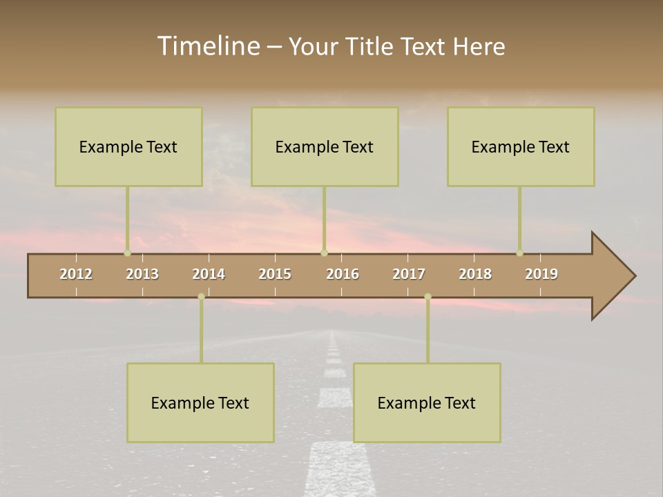 Traffic High Perspective PowerPoint Template