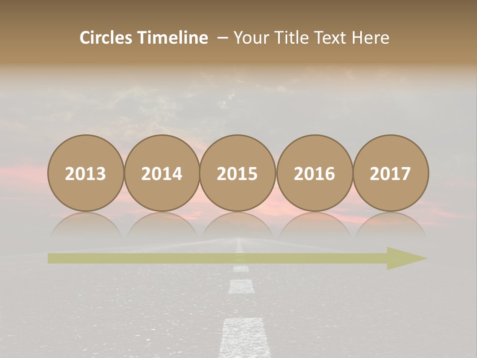 Traffic High Perspective PowerPoint Template