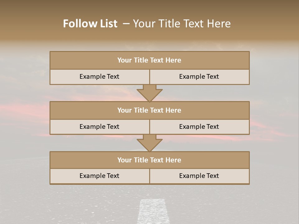 Traffic High Perspective PowerPoint Template