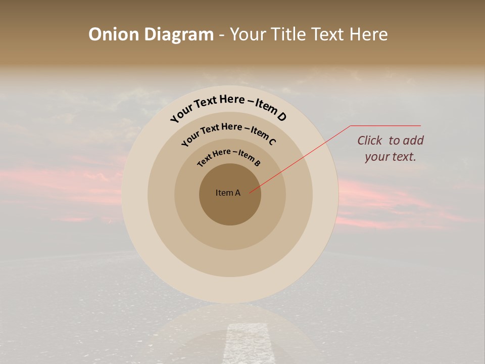 Traffic High Perspective PowerPoint Template