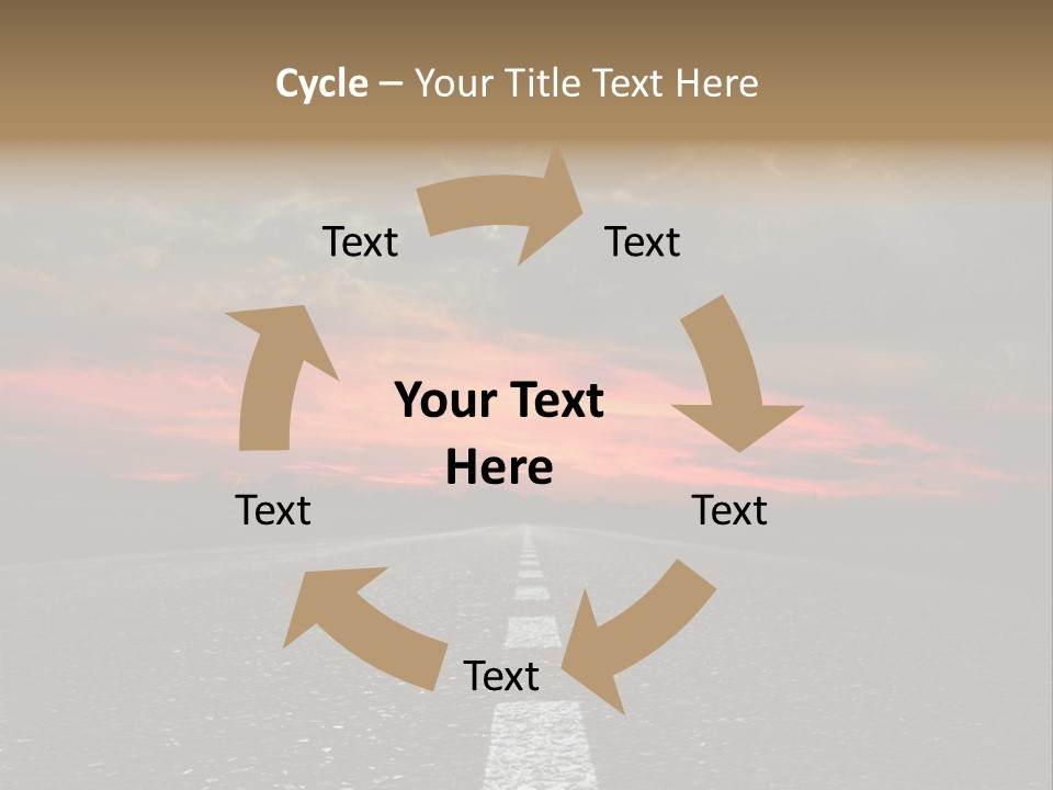 Traffic High Perspective PowerPoint Template