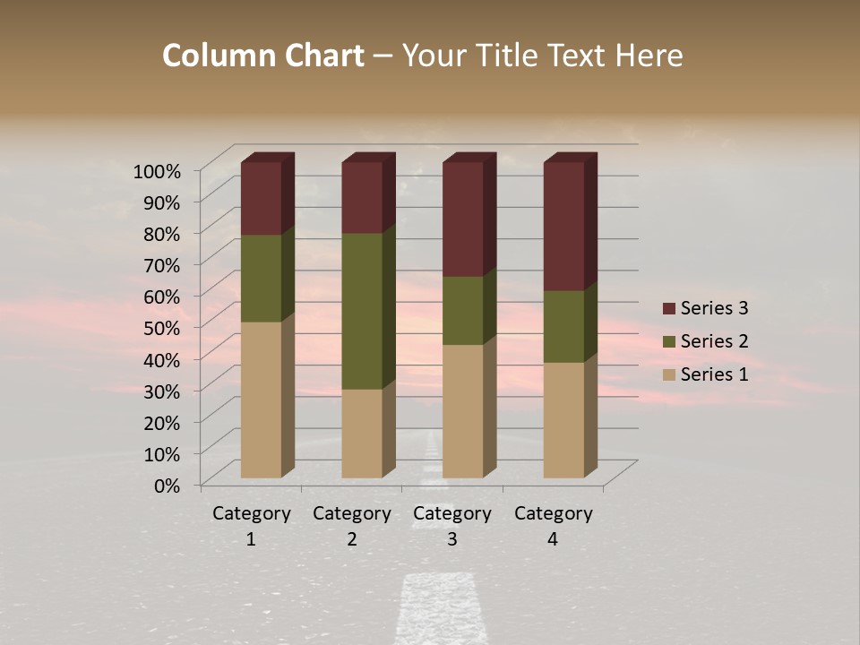 Traffic High Perspective PowerPoint Template