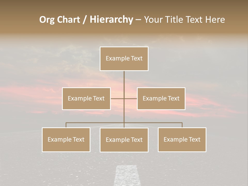 Traffic High Perspective PowerPoint Template