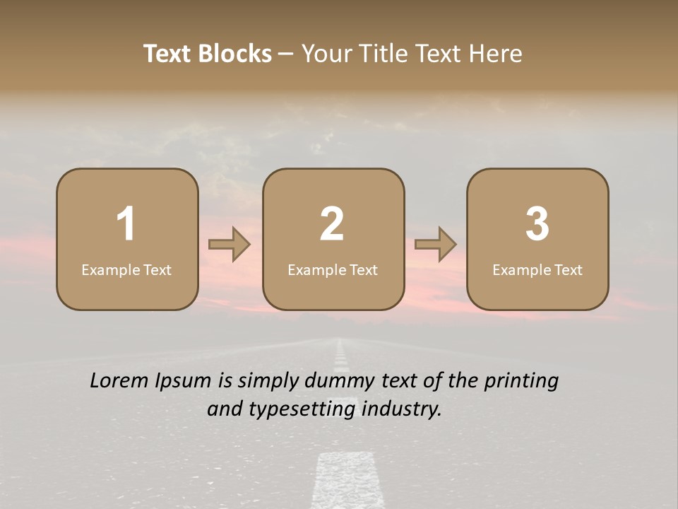 Traffic High Perspective PowerPoint Template