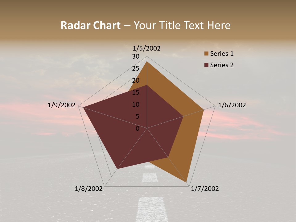 Traffic High Perspective PowerPoint Template