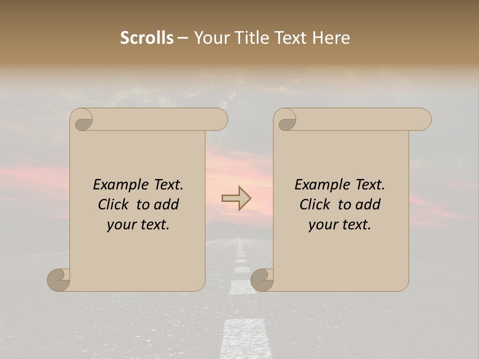 Traffic High Perspective PowerPoint Template