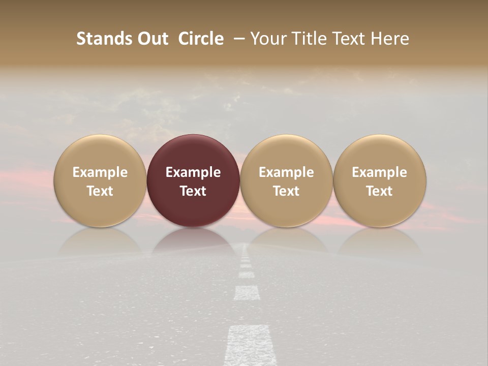 Traffic High Perspective PowerPoint Template