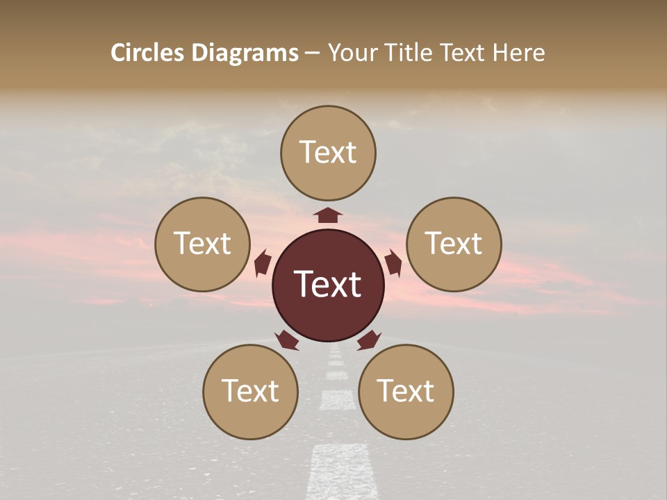 Traffic High Perspective PowerPoint Template