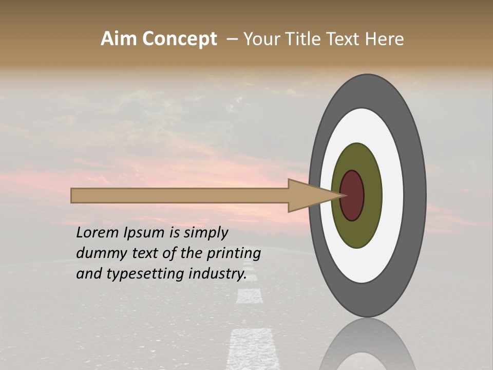 Traffic High Perspective PowerPoint Template