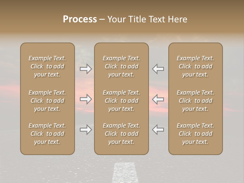 Traffic High Perspective PowerPoint Template
