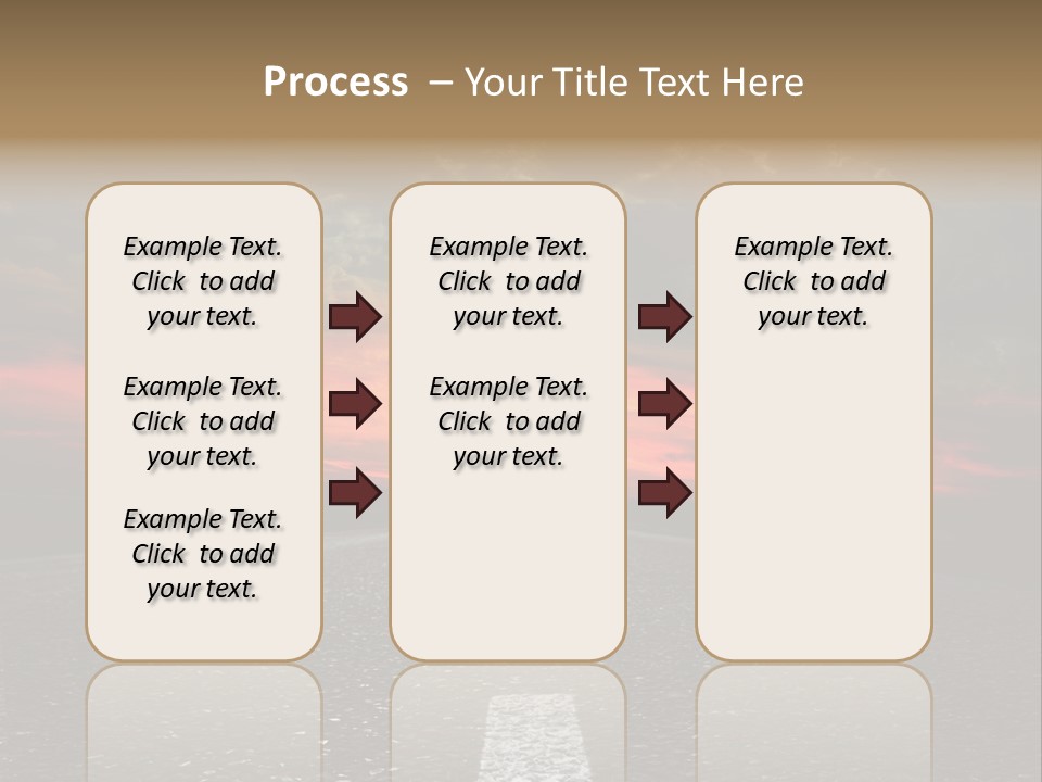 Traffic High Perspective PowerPoint Template